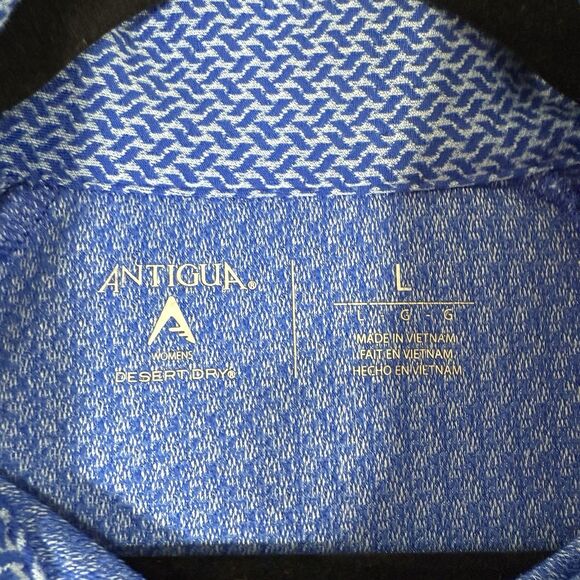 Kansas City Royals Sweater Women's Large Blue 1/4 Zip Long Sleeve Antigua - Picture 5 of 11